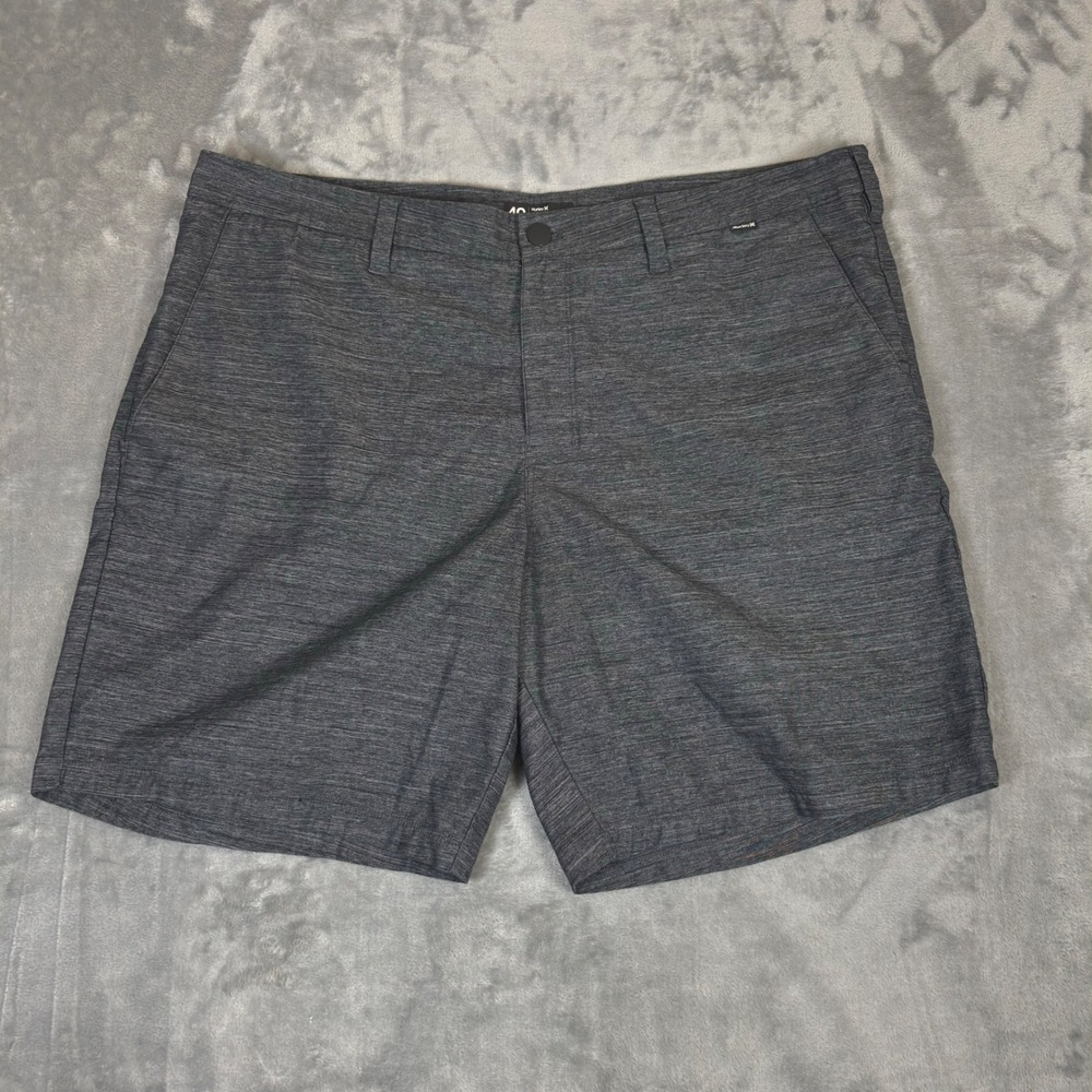Hurley Hybrid Shorts Mens 40 Grey Nike Dri-FIT Heathered Walk Shorts AA8317
